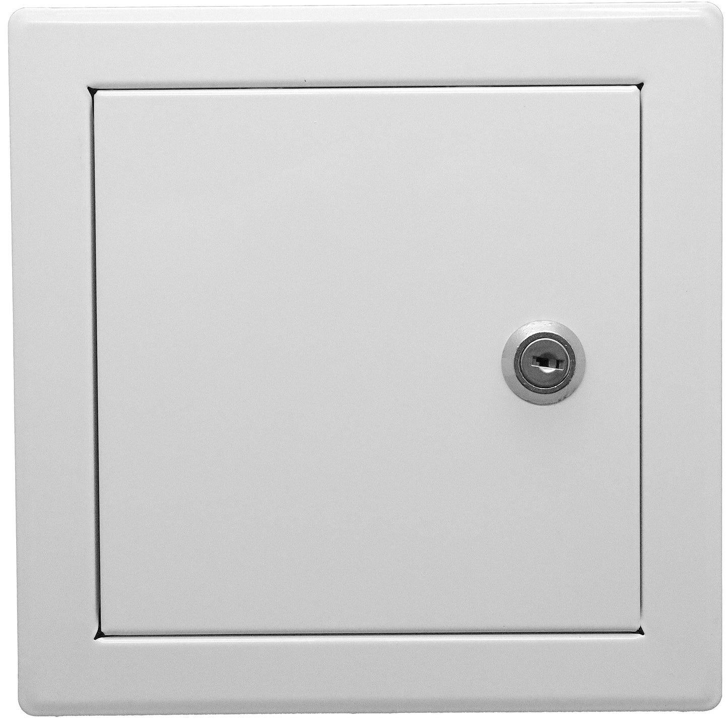 Repa Market 12 x 12 Inch Access Panel for Drywall/White Powder Coated Steel Wall Hole Cover/Lockable Access Door with Key/Heavy-Duty Service Hatch for Plumbing, Electrical, HVAC Access Door