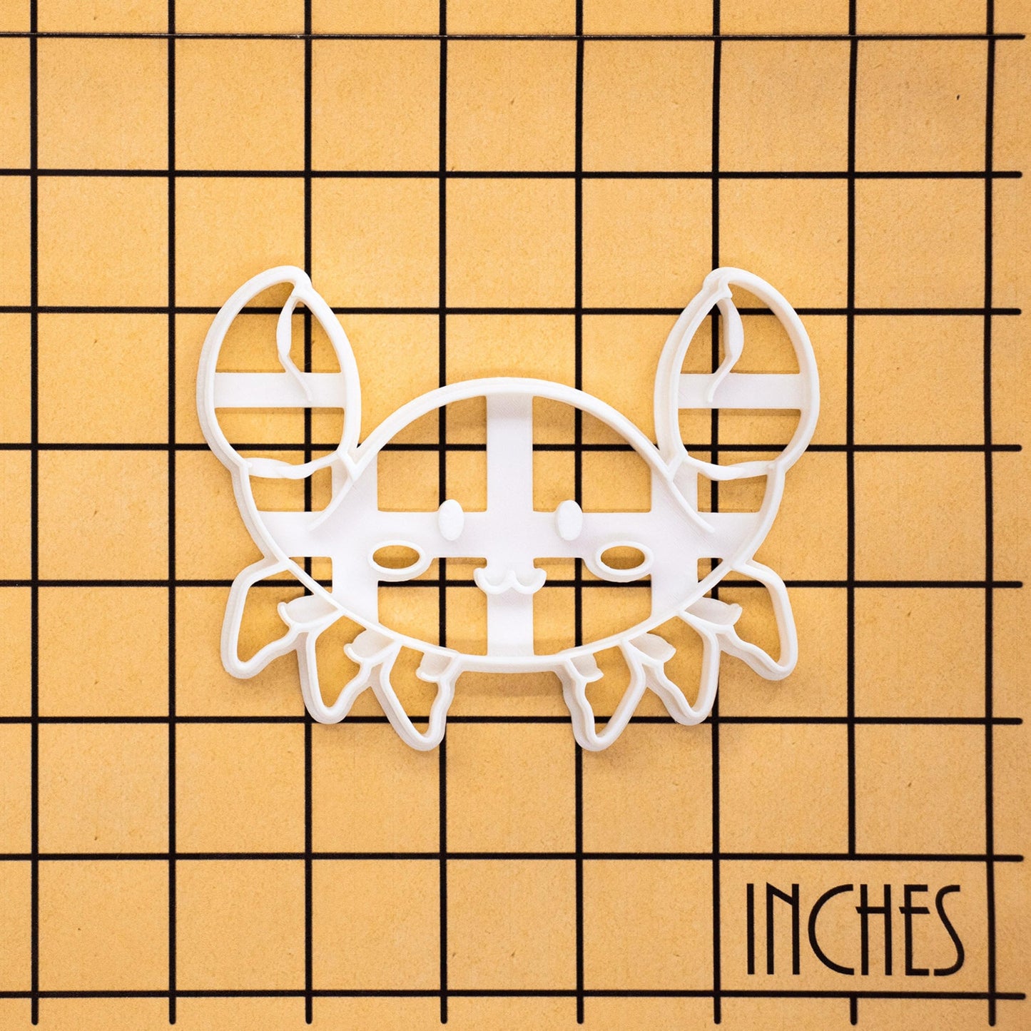 BAKERLOGY Happy Crab Cookie Cutter - Detailed Biscuit Cutter Design for Baking and Crafts, ideal on fondant, dough, clay