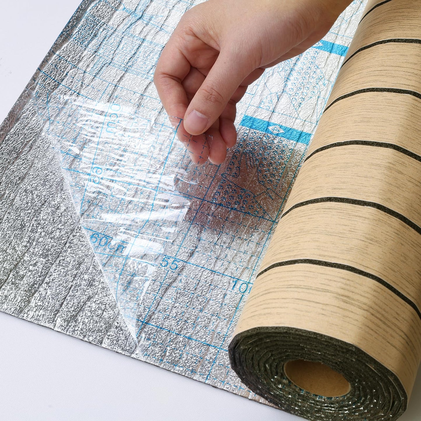 Stickyart Natural Wood Panels for Wall 23.6"X 196.8" Peel and Stick 3D Slat Wall Panel Light Wood Slat Wallpaper Self Adhesive Flexible Walls Paneling PVC Thick Waterproof for Ceiling Interior Walls
