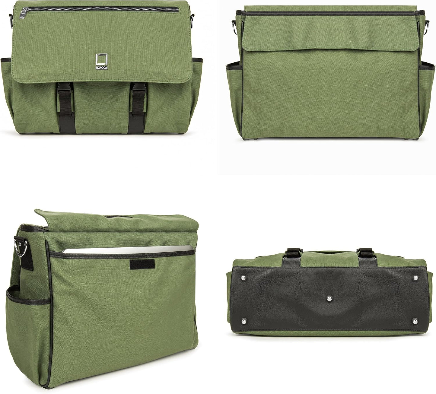 Lencca Waterproof Shoulder Messenger Camera Bag with Laptop Compartment for DSLR, Mirrorless Cameras