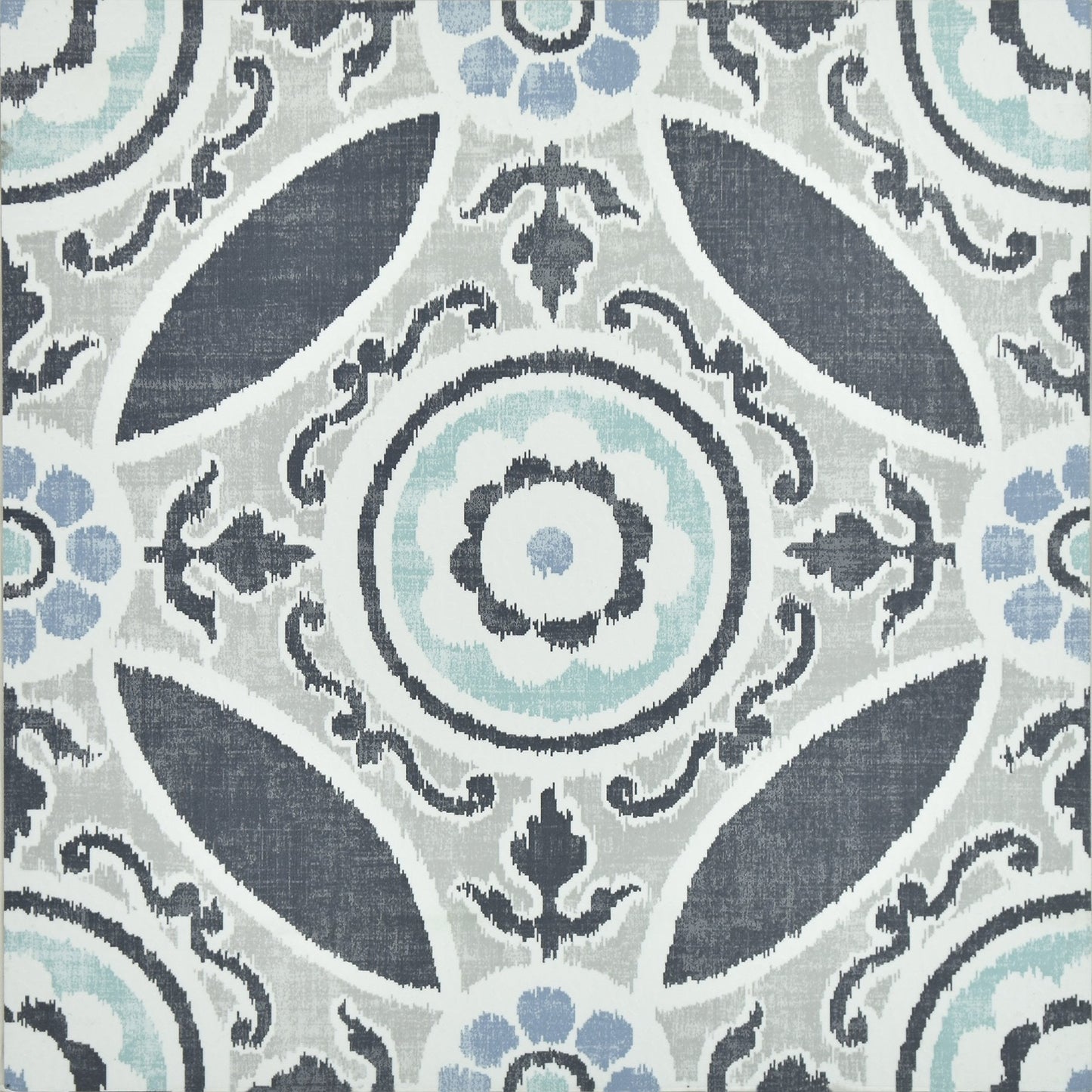 FloorPops Sienna Peel and Stick Floor Tiles, Grey, Geometric Vinyl Floor Tiles, Water Resistant, 12 in x 12 in, Pack of 10