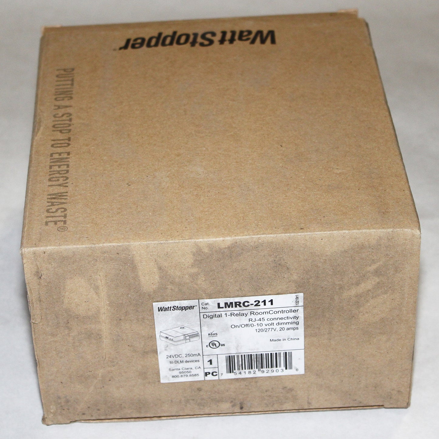 Wattstopper LMRC-211 Digital Single Relay Room Controller