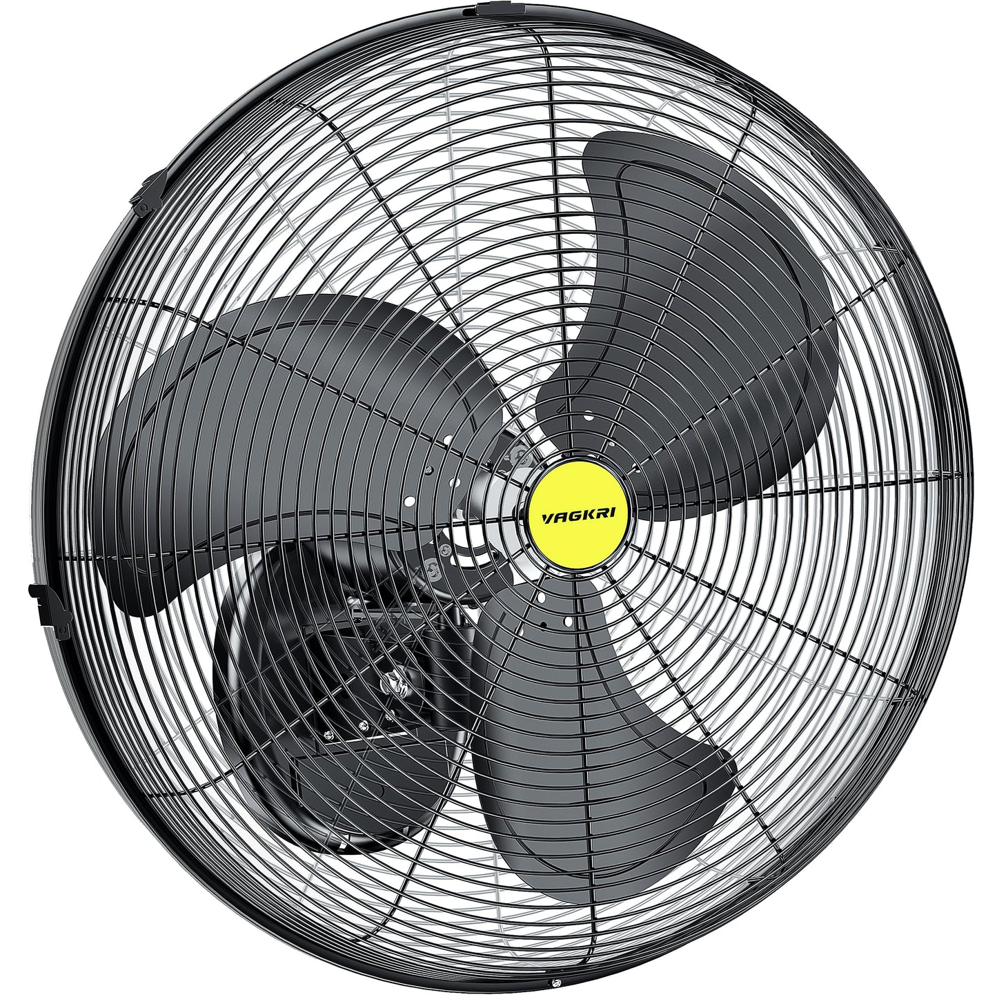 VAGKRI 20 Inch High Velocity Industrial Wall Mount Fan, 3 Speeds, 5300CFM, Wall Fan for Home, Office, Patio, Garage, Factory, Warehouse and Greenhouse