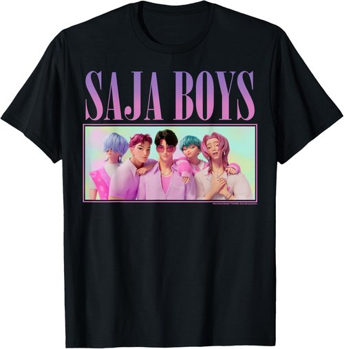 **Saja Boys | Kpop Demon Hunters Group Shot T-Shirt - Stylish & Comfortable Fit**